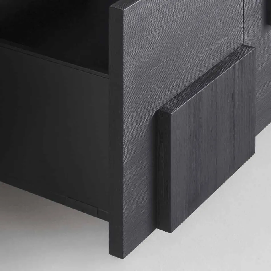 ontwerp dressoir hout geborsteld lariks thermisch behandeld Azalea Viadurini