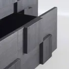 ontwerp dressoir hout geborsteld lariks thermisch behandeld Azalea Viadurini