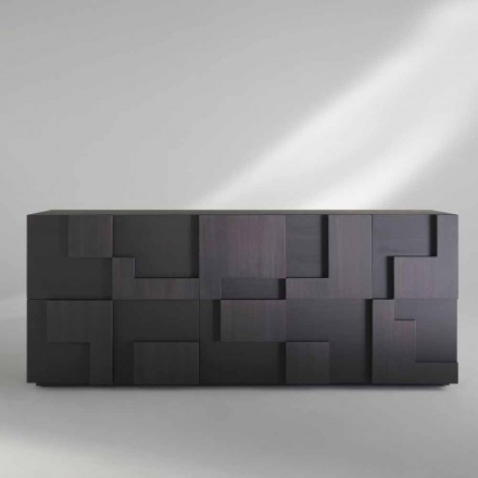 ontwerp dressoir hout geborsteld lariks thermisch behandeld Azalea Viadurini