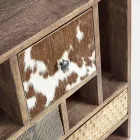 Etnisch dressoir van gerecycled mangohout en acacia Homemotion - Auriel Viadurini