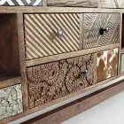 Etnisch dressoir van gerecycled mangohout en acacia Homemotion - Auriel Viadurini