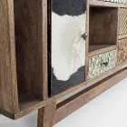 Etnisch dressoir van gerecycled mangohout en acacia Homemotion - Auriel Viadurini