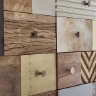 Dressoir in mangohout 2 deuren 4 laden Etnische stijl Homemotion - Auriel Viadurini