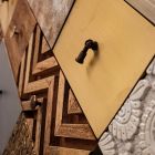 Dressoir in mangohout 2 deuren 4 laden Etnische stijl Homemotion - Auriel Viadurini