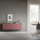 Dressoir in ecologisch hout voor woonkamer of entree 4 deuren Made in Italy - Nazife Viadurini