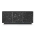 Dressoir van gelakt hout met 2 of 3 keramische deuren Made in Italy - Fiorenza Viadurini