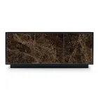 Dressoir van gelakt hout met 2 of 3 keramische deuren Made in Italy - Fiorenza Viadurini