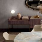 Dressoir in sparrenhouten meubelplaat met Canaletto walnootfineer - Salerno Viadurini