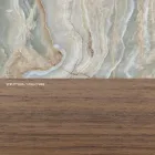 Dressoir in sparrenhouten meubelplaat met Canaletto walnootfineer - Salerno Viadurini