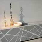 Dressoir in mat modder gelakt Mdf met plintbasis Made in Italy - Arise Viadurini