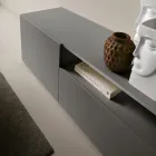 Miral vrijstaand dressoir van melamine met een strak design, gemaakt in Italië. Viadurini