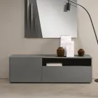 Miral vrijstaand dressoir van melamine met een strak design, gemaakt in Italië. Viadurini