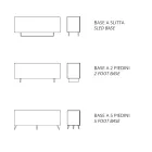 Madia in melamine en Mdf met laminaat inzetstukken Made in Italy - Gordita Viadurini