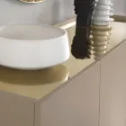 Madia in melamine en Mdf met laminaat inzetstukken Made in Italy - Gordita Viadurini