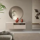 Miral hangend dressoir van melamine in twee kleuren, gemaakt in Italië. Viadurini