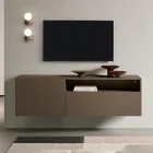 Miral hangend dressoir van melamine in twee kleuren, gemaakt in Italië. Viadurini