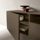 Miral hangend dressoir van melamine in twee kleuren, gemaakt in Italië. Viadurini