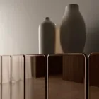 Modern houten dressoir met spiegel en elegant design, gemaakt in Italië - Ester Viadurini