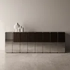 Modern houten dressoir met spiegel en elegant design, gemaakt in Italië - Ester Viadurini