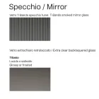 Modern dressoir met draaideuren van gelakt glas, gemaakt in Italië - Lutea Viadurini