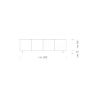 Modern dressoir van gefineerd essenhout, gemaakt in Italië - Galassia Viadurini