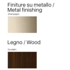 Modern dressoir van hout en gebogen metaal, gemaakt in Italië - Rugiada Viadurini