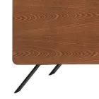 Woonkamer dressoir Mdf structuur en massief hout 4 deuren Made in Italy - Rosalba Viadurini