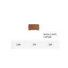 Woonkamer dressoir in Mdf en massief hout 2 of 3 deuren Made in Italy - Chamber Viadurini