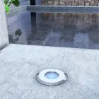 Marker 2W Led Ronde Buitenspot in 316 RVS, 4 Stuks - Solina Viadurini