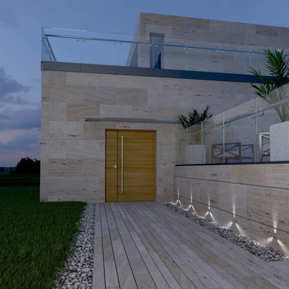 2W RVS Verzonken Outdoor Led Marker 4 Stuks - Elisir Viadurini