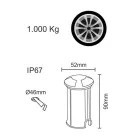 2W RVS Verzonken Outdoor Led Marker 4 Stuks - Elisir Viadurini