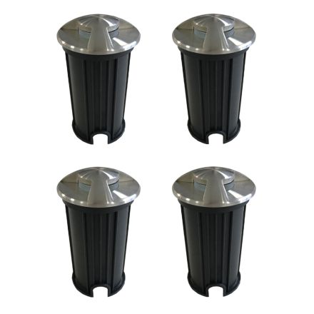 2W RVS Verzonken Outdoor Led Marker 4 Stuks - Elisir Viadurini