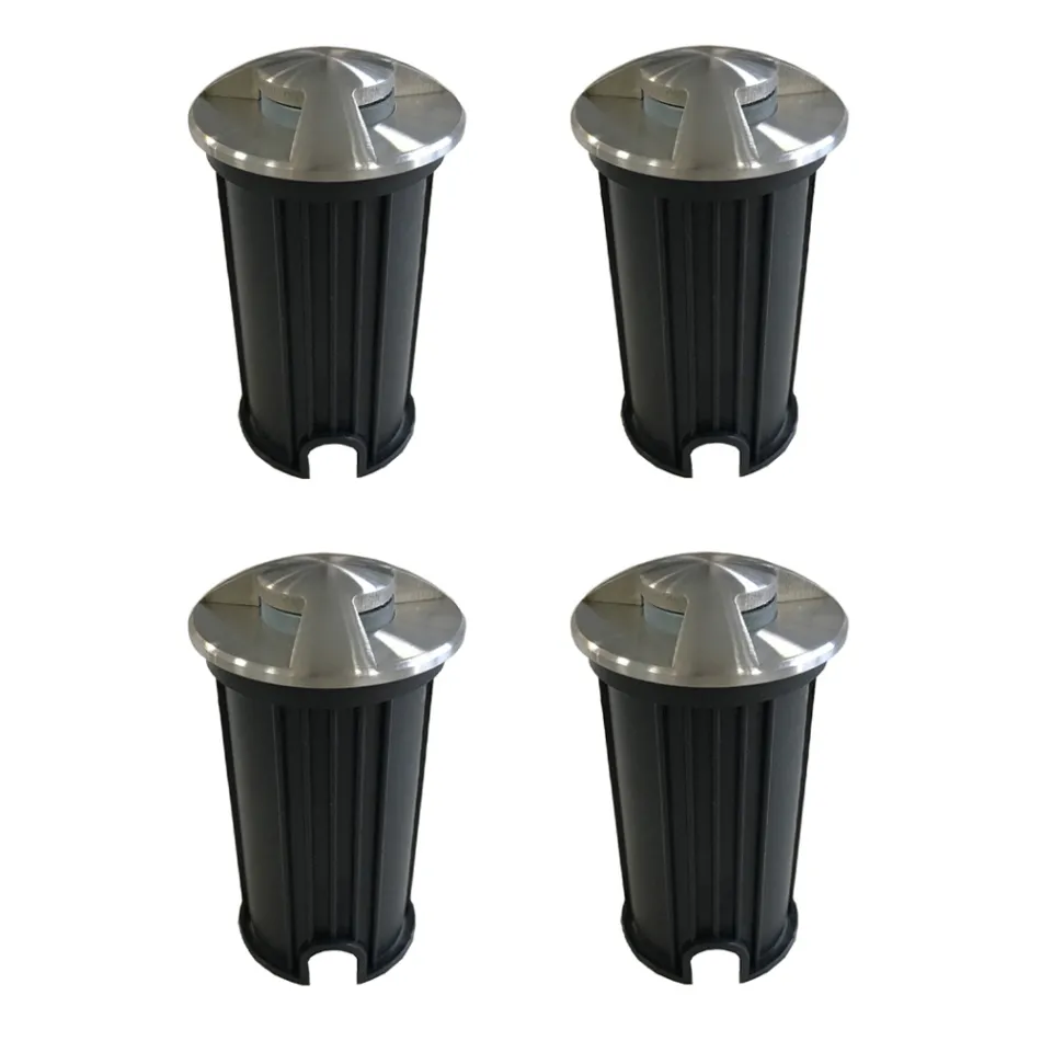 2W RVS Verzonken Outdoor Led Marker 4 Stuks - Elisir Viadurini