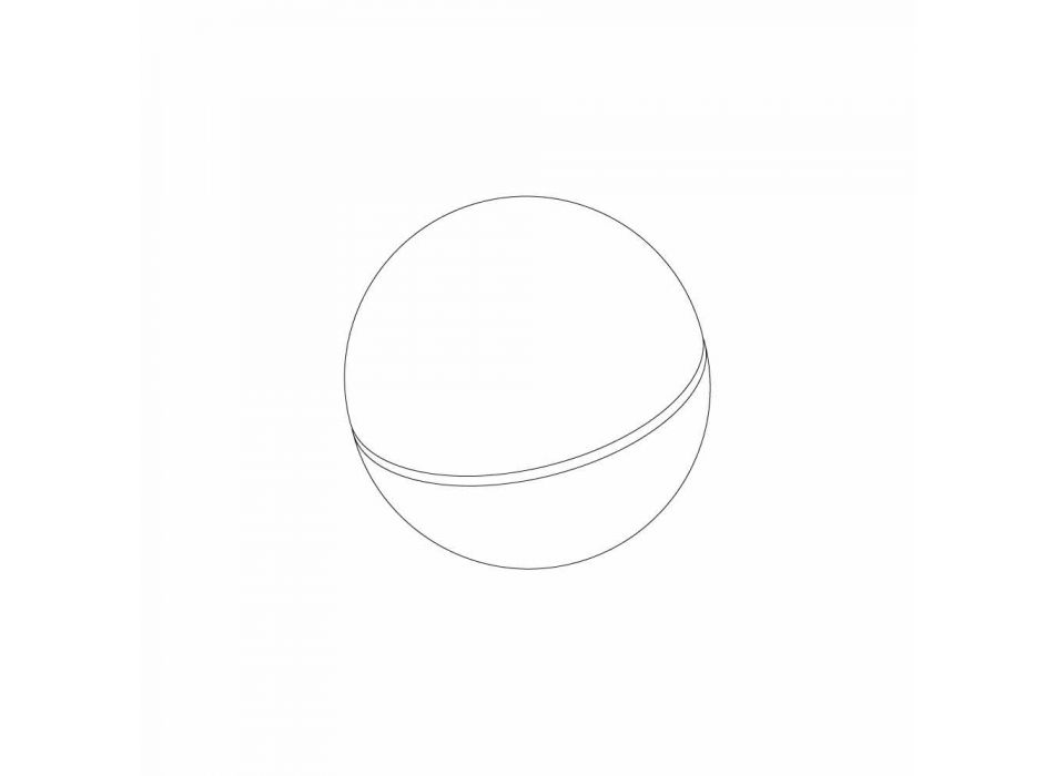 verlichten Marble Geleid door de vorm van een bol met 1 Sphera spleet Viadurini