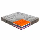 Memory Vitaminic Double Matras 25 cm hoog Made in Italy - Oranje Viadurini