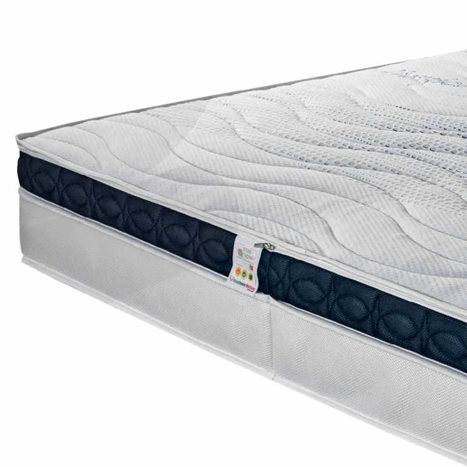 Vierkante en middelhoge matras 22 cm in Memory Aloe Feel Made in Italy - Duran Viadurini