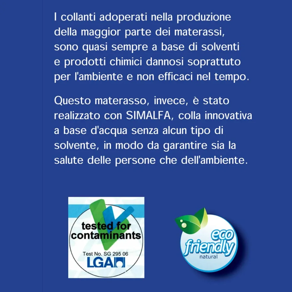 matras 7 zones van hardheid van Bio vorm gemaakt in Italië Viadurini