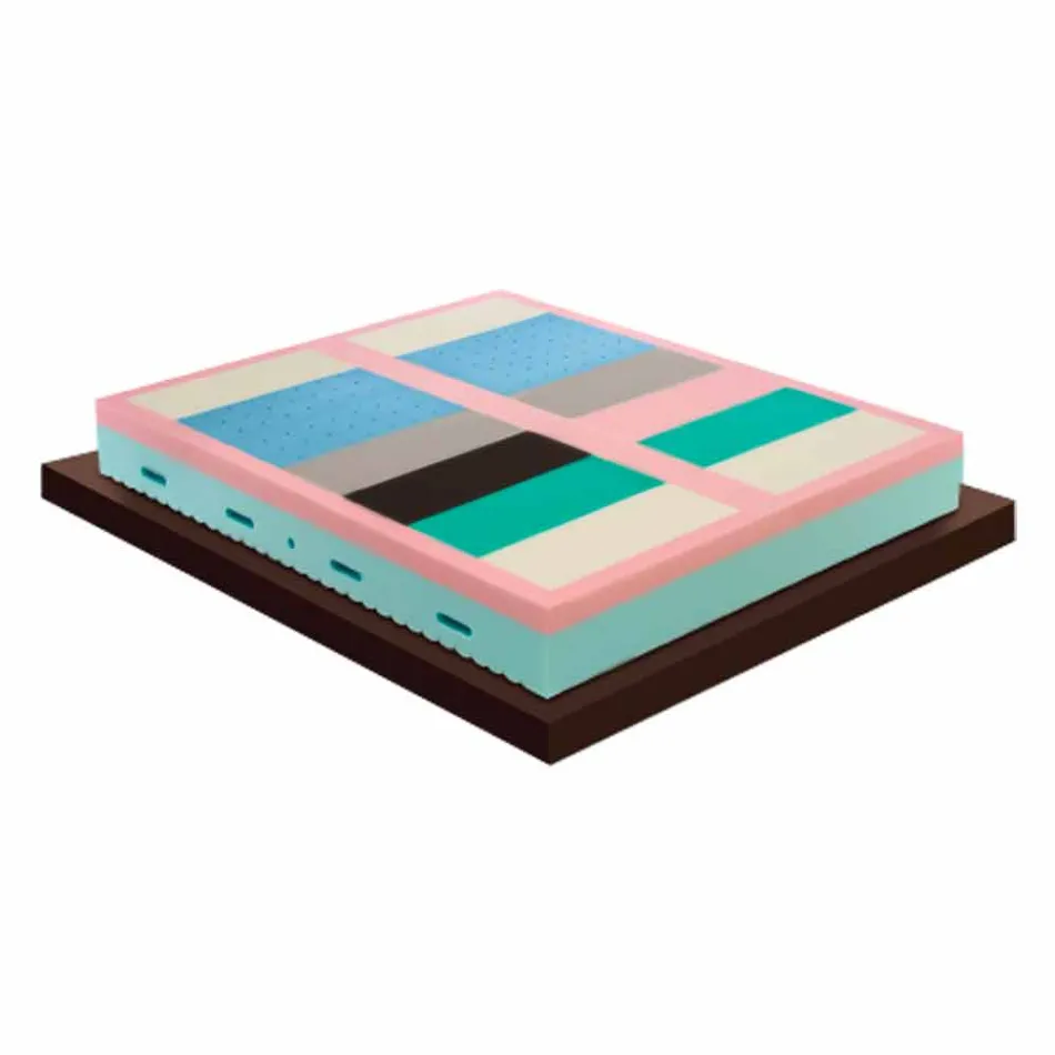 Single Seven Zone Memory-matras H 25 cm Made in Italy - Veelzijdig Viadurini