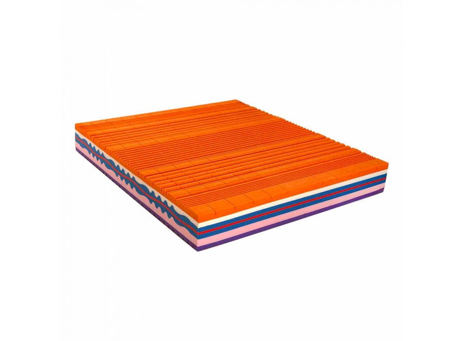 Anderhalve matras in Memory Vitaminic H 25cm Made in Italy - Orange