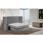 Matras Anderhalf in Memory Xform 25 cm hoog Made in Italy - Charcoal Viadurini