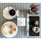 Marmeren deegroller met houten handvatten Made in Italy - Senni Viadurini