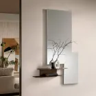 Wandplank met twee metalen planken in drie kleuren - Rual Viadurini