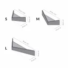 Design wandplank in multiplex en metaal met kapstok - Berema Viadurini