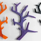 Wandplank van plexiglas met kapstokken Made in Italy - Neon Viadurini