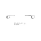 Designplank in transparant acrylkristal Made in Italy - Teride Viadurini