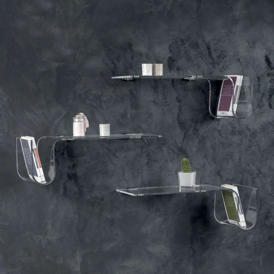 Designplank in transparant acrylkristal Made in Italy - Teride Viadurini