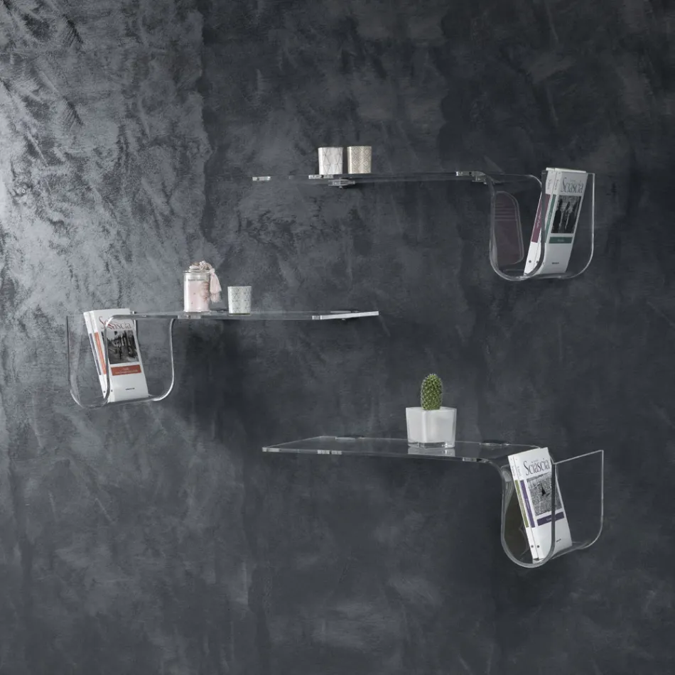 Designplank in transparant acrylkristal Made in Italy - Teride Viadurini