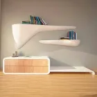 Moderne designplank geproduceerd in Italië, Sizzano Viadurini