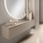 Melamine plank met opening aan de voorzijde, verkrijgbaar in twee maten en meerdere kleuren - Lunis Viadurini