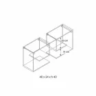 Transparante glazen wandplanken Veelzijdig elegant ontwerp 2 stuks - op rol Viadurini